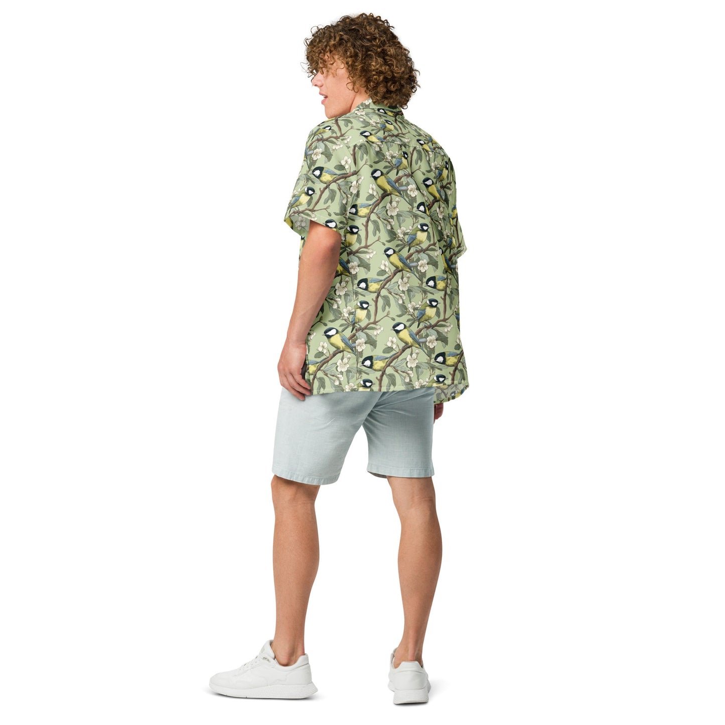 Great Tits Parus Major Button Up Shirt