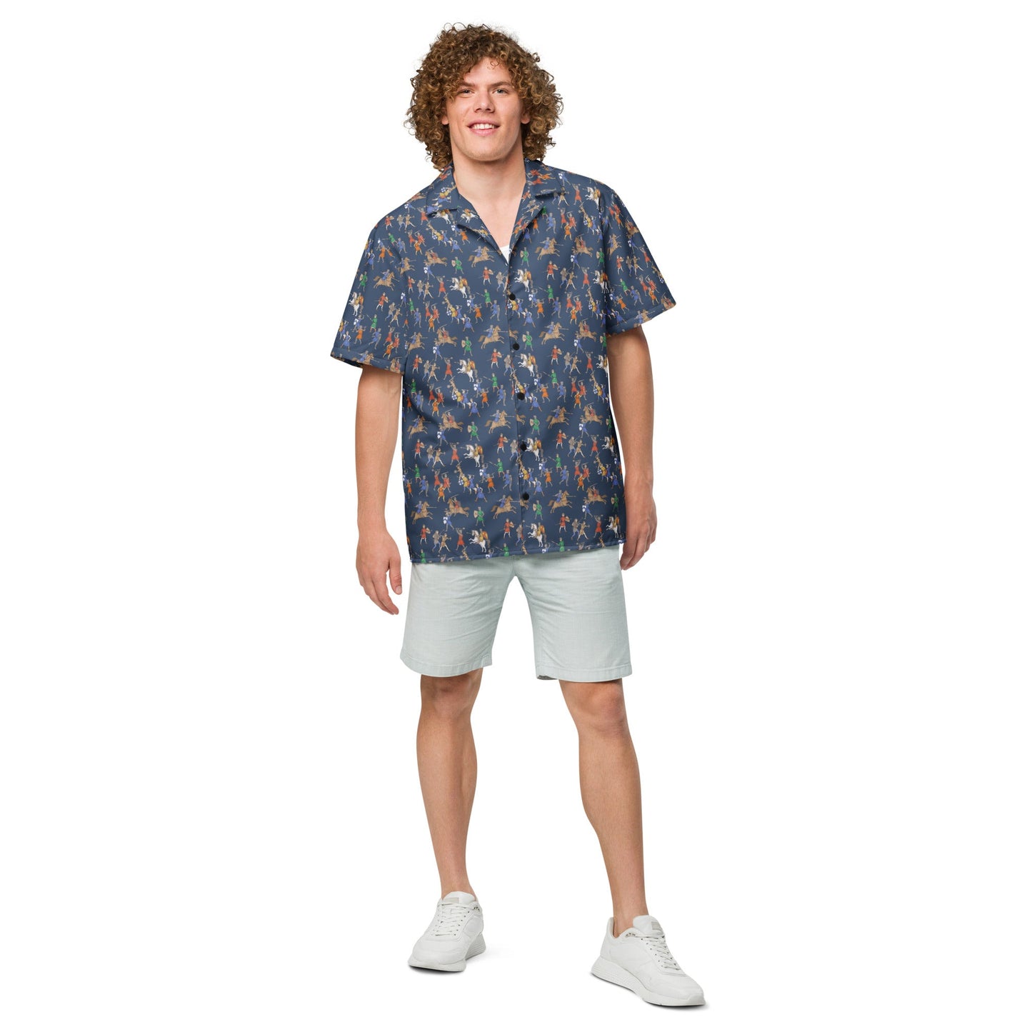 Medieval Battle Button-Up Shirt