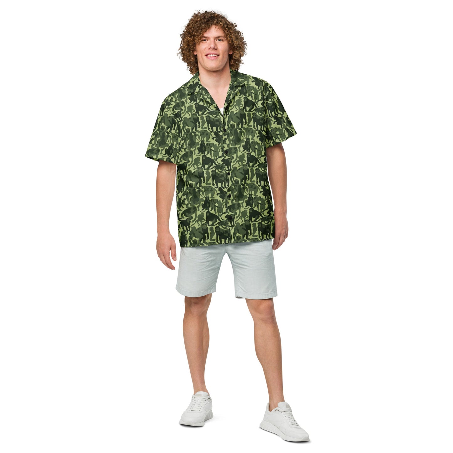 Monkey Business Camo Button Up Shirt