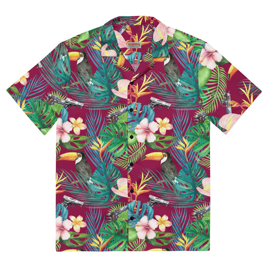 Hibiscus Bang Bang Sunset Hawaiian Shirt