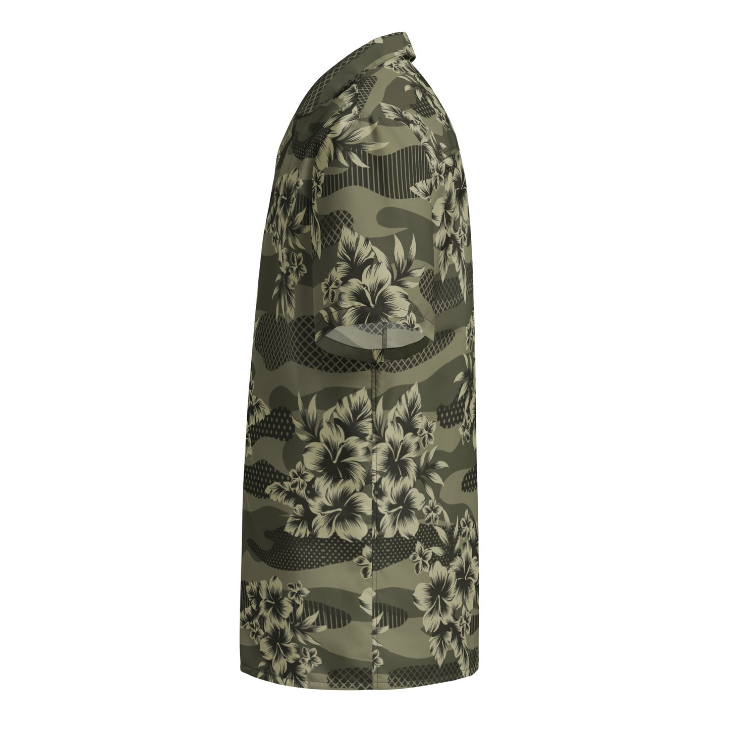 Hawaiian Camouflage Button-Up Shirt