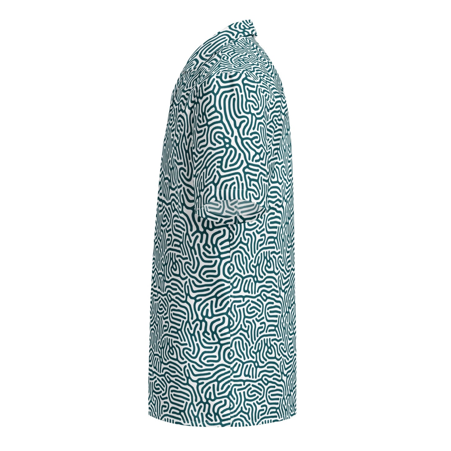 Maze Coral Button-Up Shirt