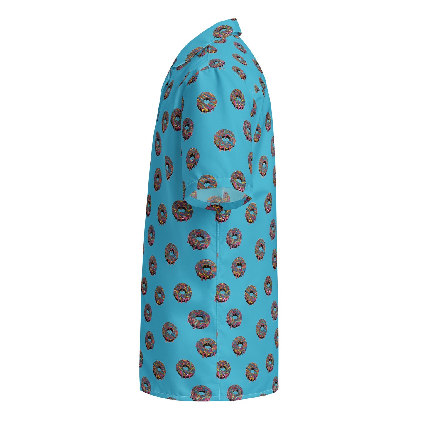 Psychedelic Donut Button Up Shirt