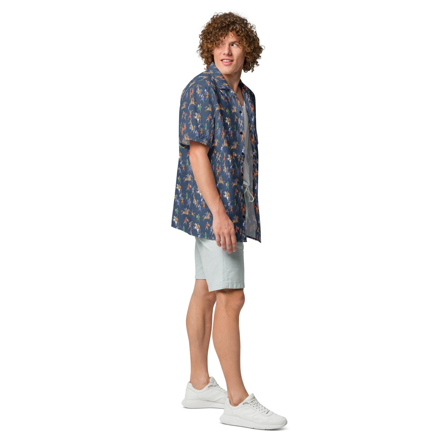 Medieval Battle Button-Up Shirt