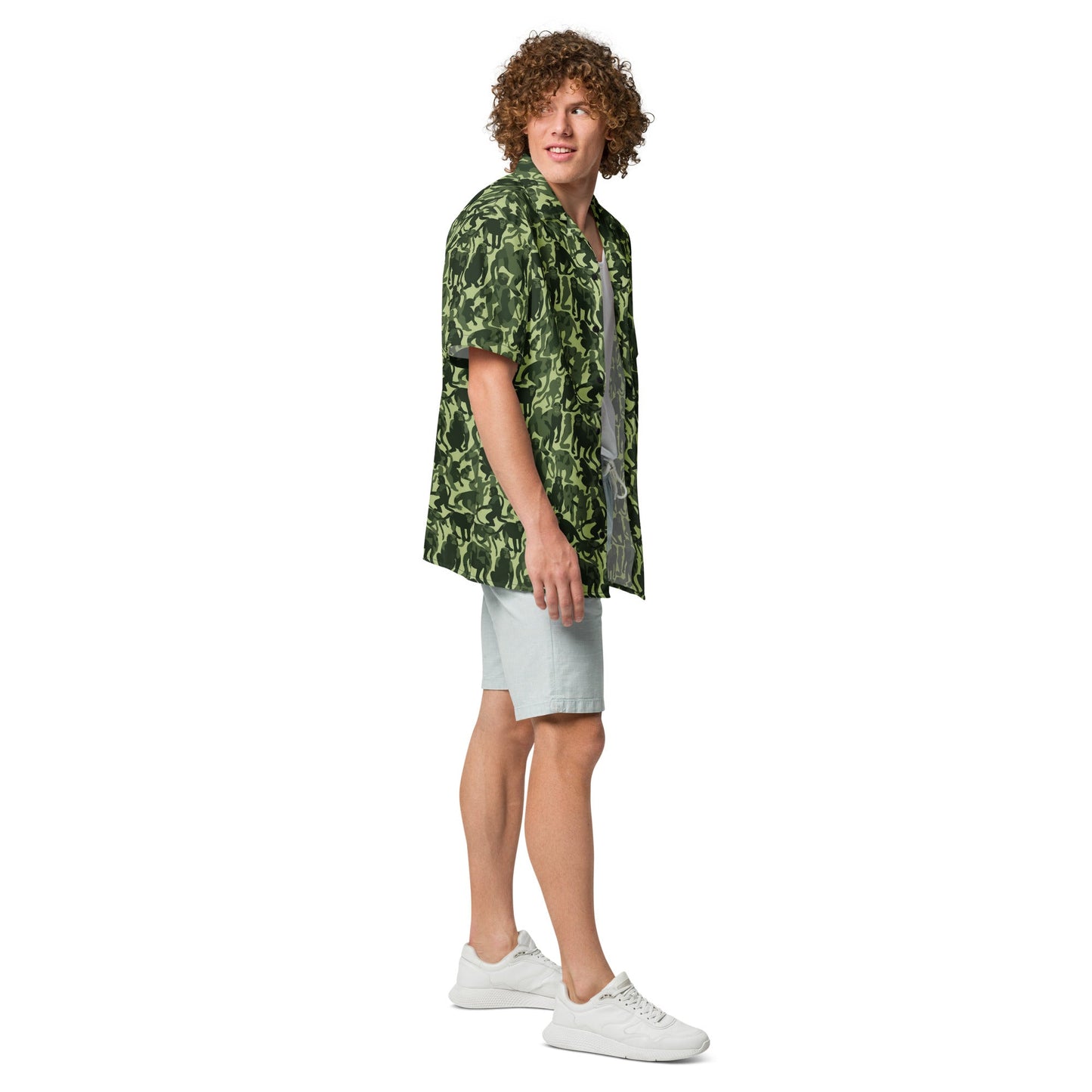 Monkey Business Camo Button Up Shirt