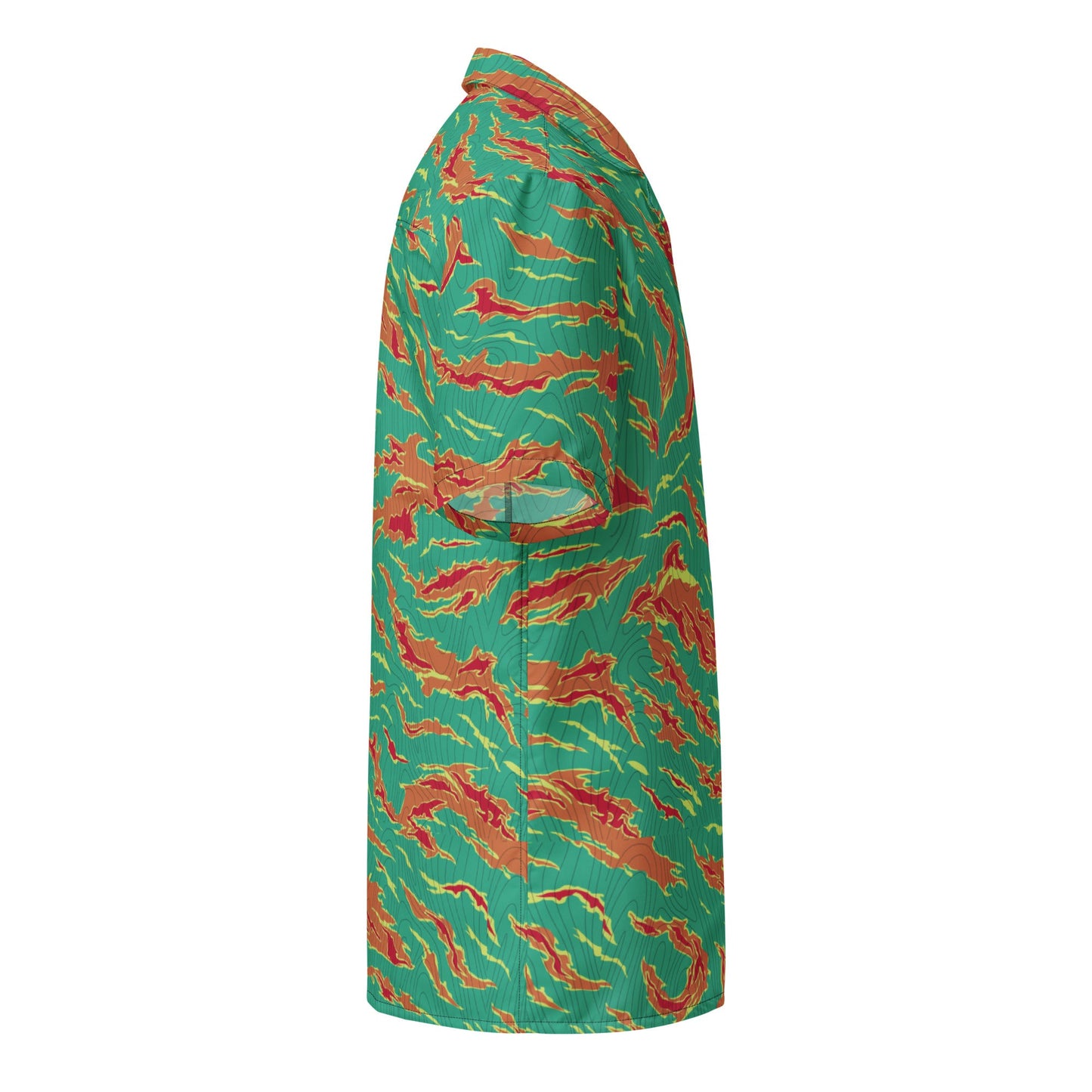 Electric Tiger stripe Camo Hawaiian Shirt