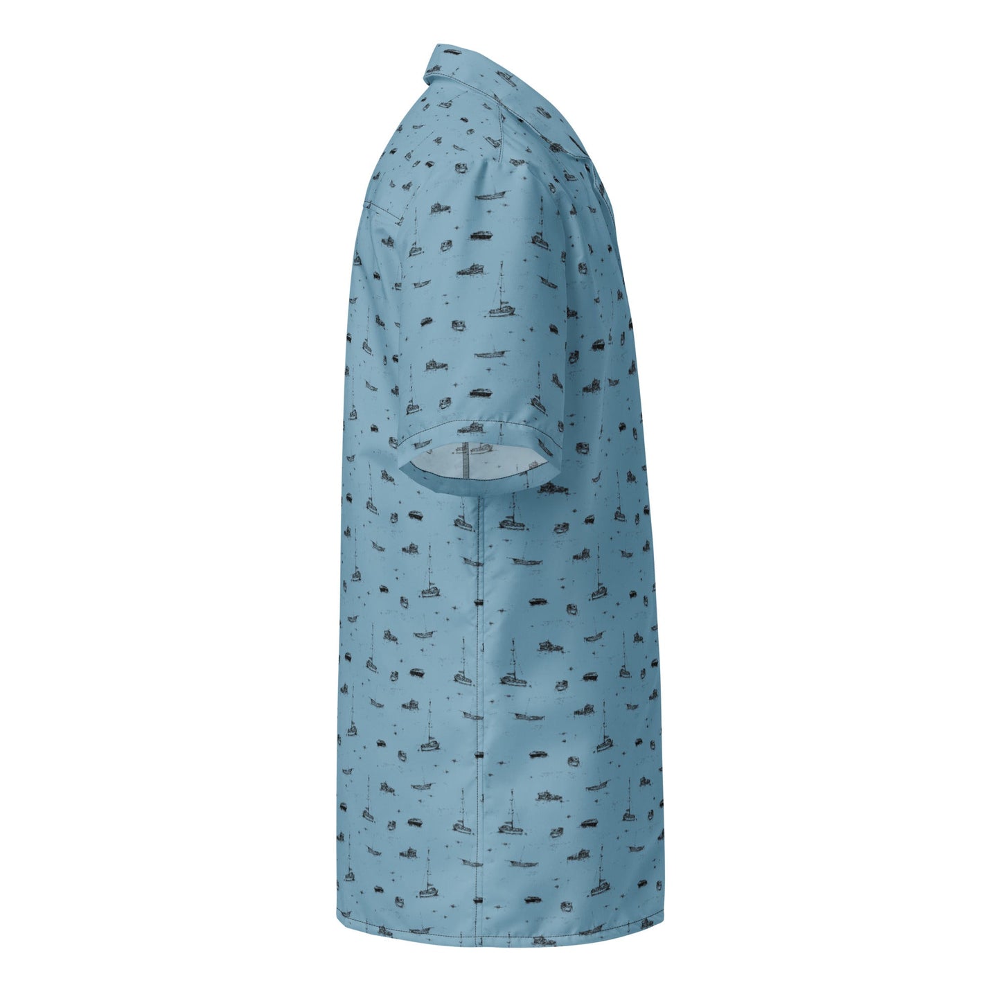Boats on the Sea Button Up Shirt