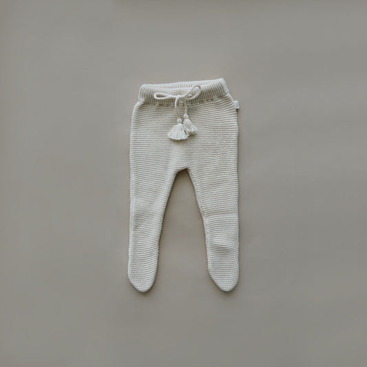 Knit Footed Pant | Natural