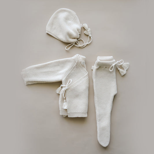 Knit Footed Pant | Natural