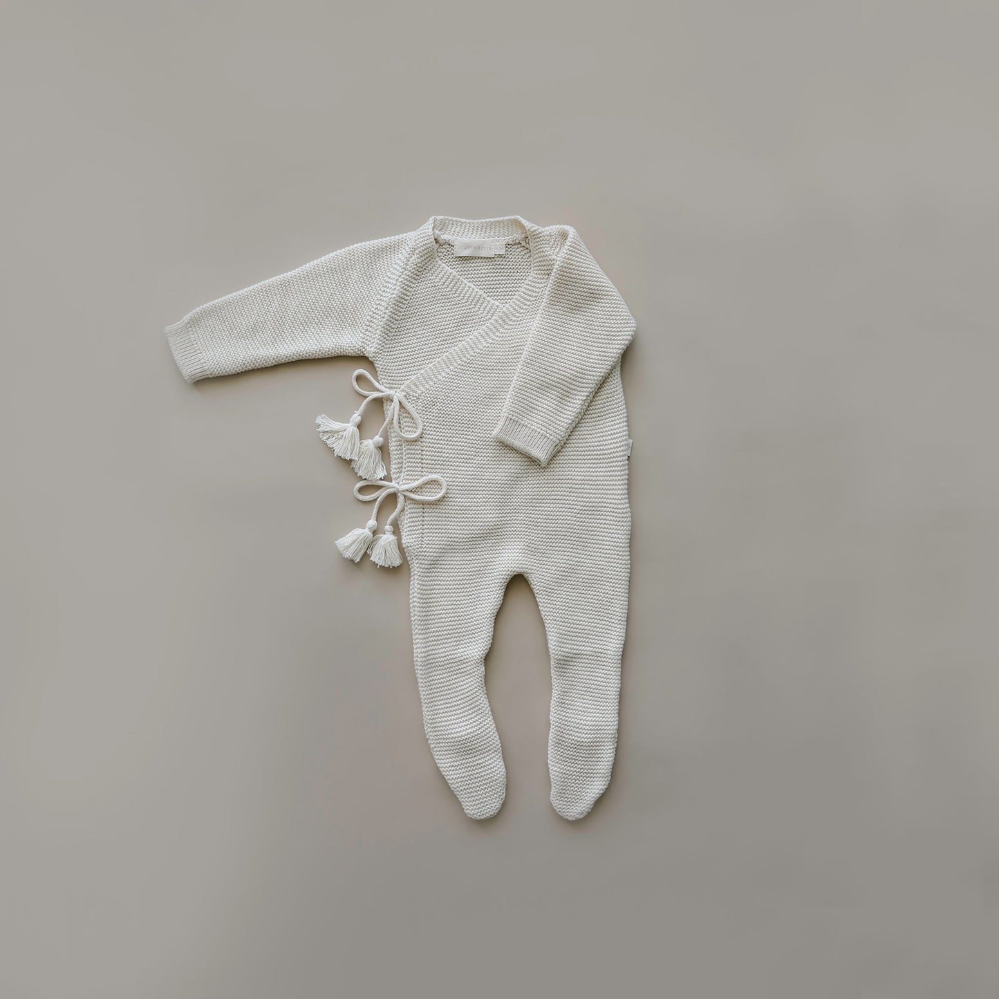 Knit Footed Jumpsuit | Natural