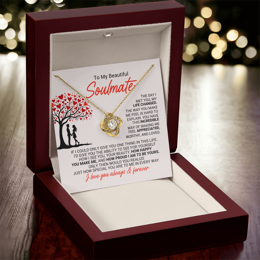 Forever Intertwined Love Knot Necklace – A Symbol of Endless Love & Devotion