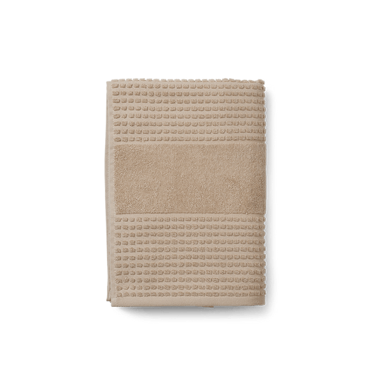 JUNA Check Bath Towel, Sand