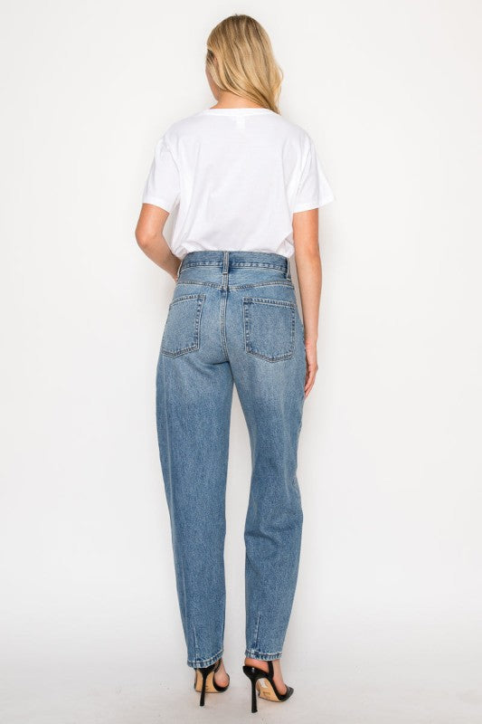 DAT1001BGM -  Unisex Tapered Baggy Jeans