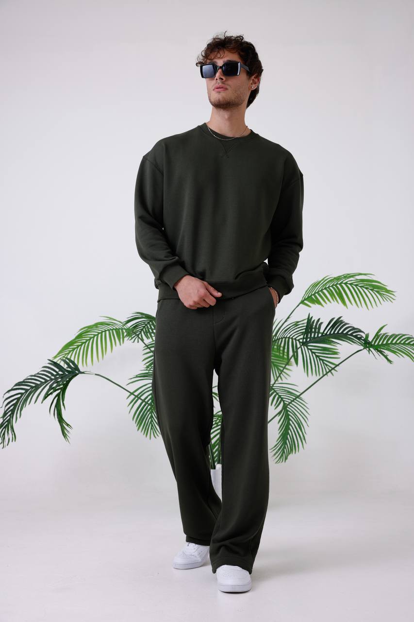 Unisex Baggy Fit Oversize Sweatshirt & Jogger Set - Heavyweight Tracksuit