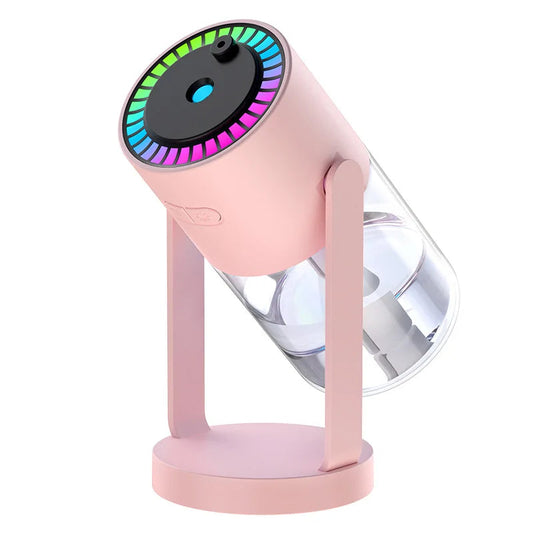 Air Humidifier Portable Humidifier with Rotating Mist & Starry Light USB Car Humidifier Smart Humidifier for Home Office Travel