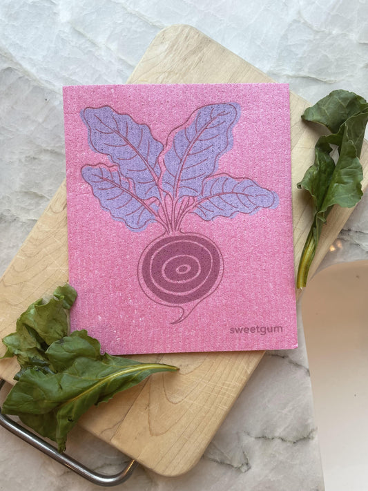 Beet Swedish Dishcloth | Pink