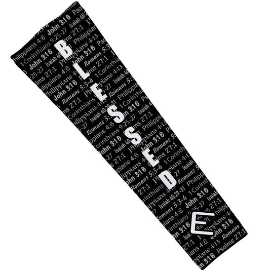 Black BLESSED Arm Sleeve Elite Athletic Gear