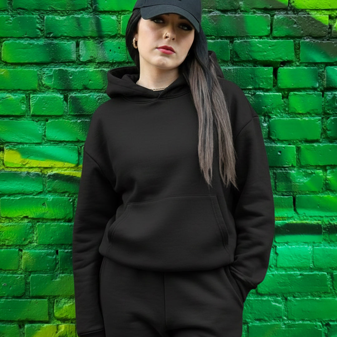 New Black Oversized hoodie