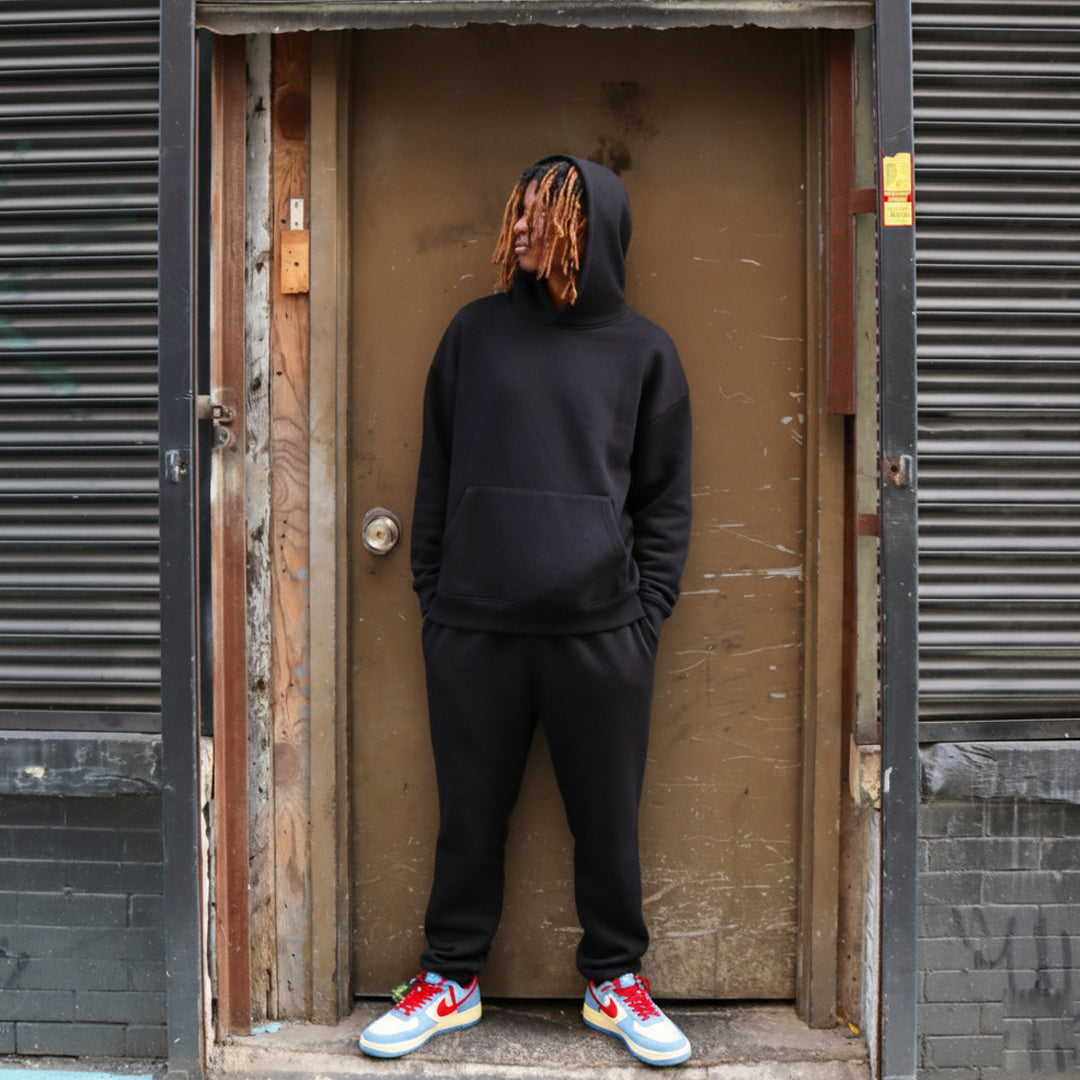 New Black Oversized hoodie