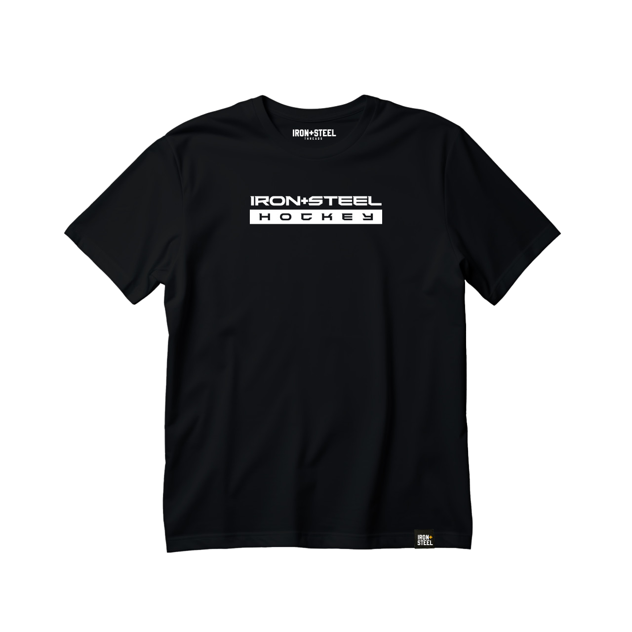Iron+Steel Hockey White Tee