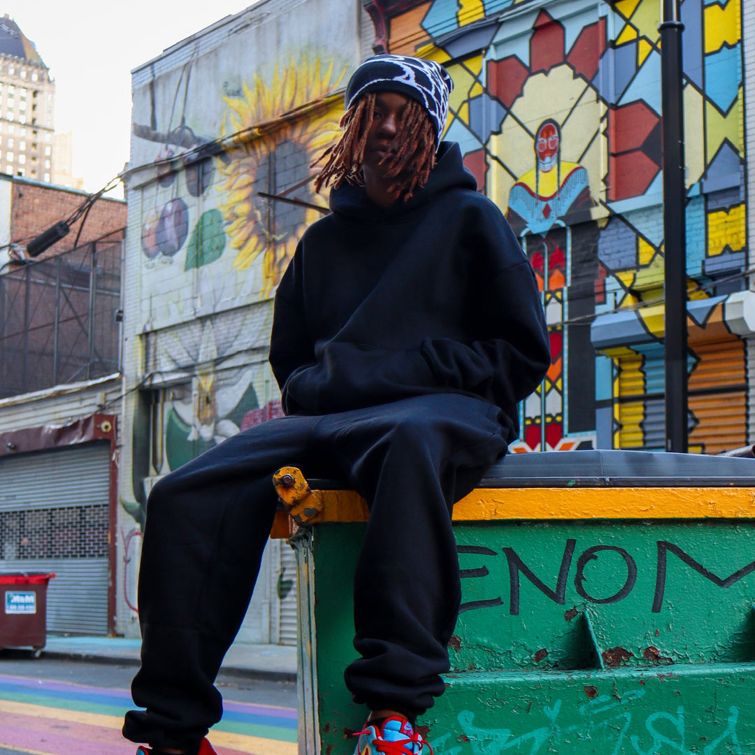 Bundle Of Three Black Oversized Hoodies