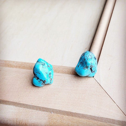 BlueTurquoise Stud Earrings