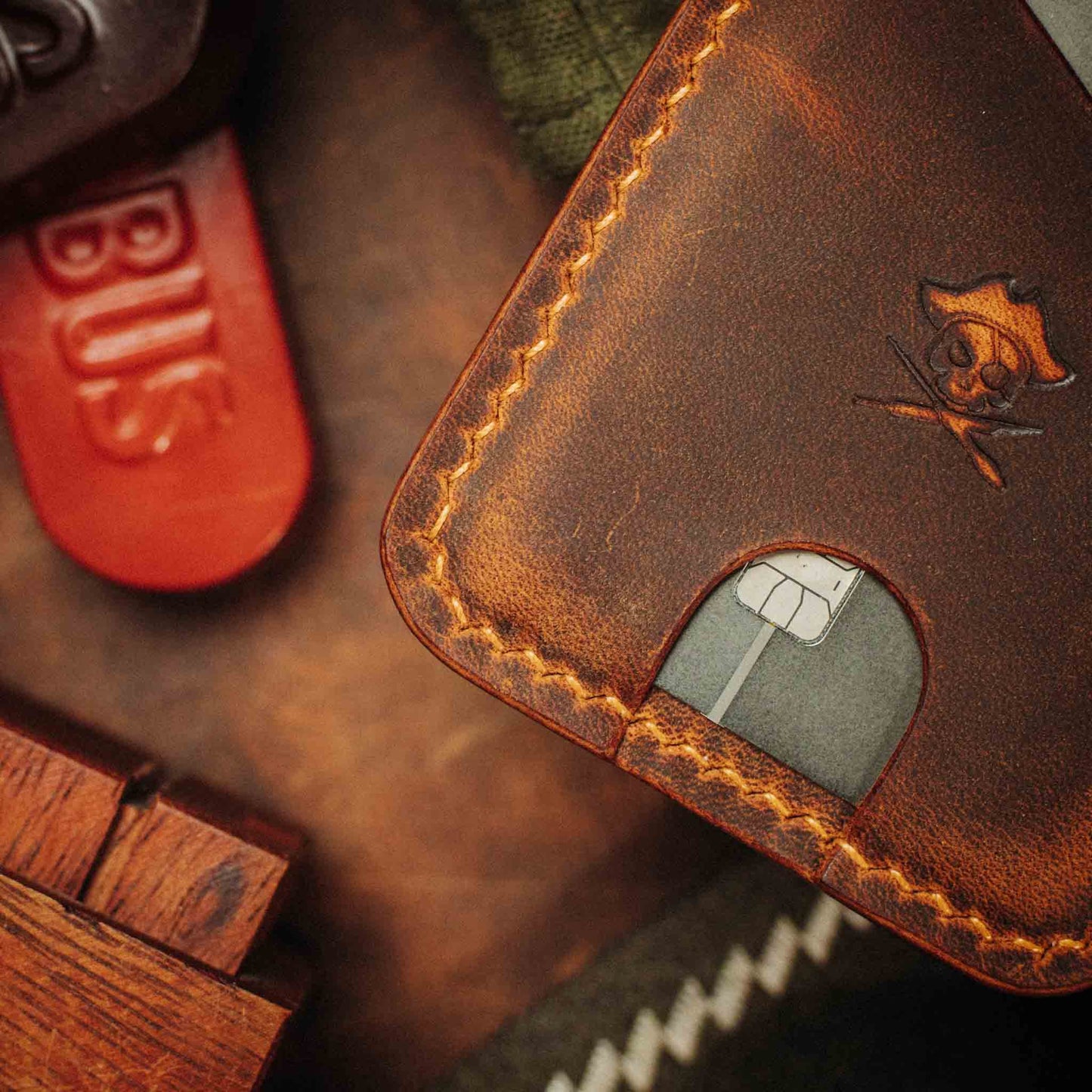 Minimalist Leather Wallet - Boatswain v4 | Slim Card Holder | EDC