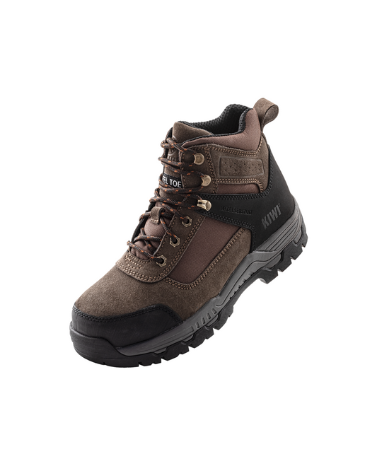 Kiwi Trek Brown Suede/Nylon 5" Steel Toe Water Resistant Work Boots [R63400]