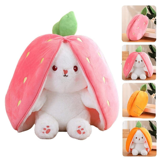 Bunny Plush with Strawberry or Carrot Design – Sweet Toy for Kids