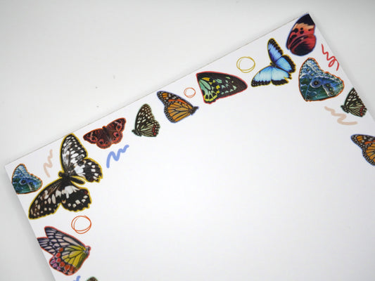 Winged Butterfly & Moth 5x7" Notepad