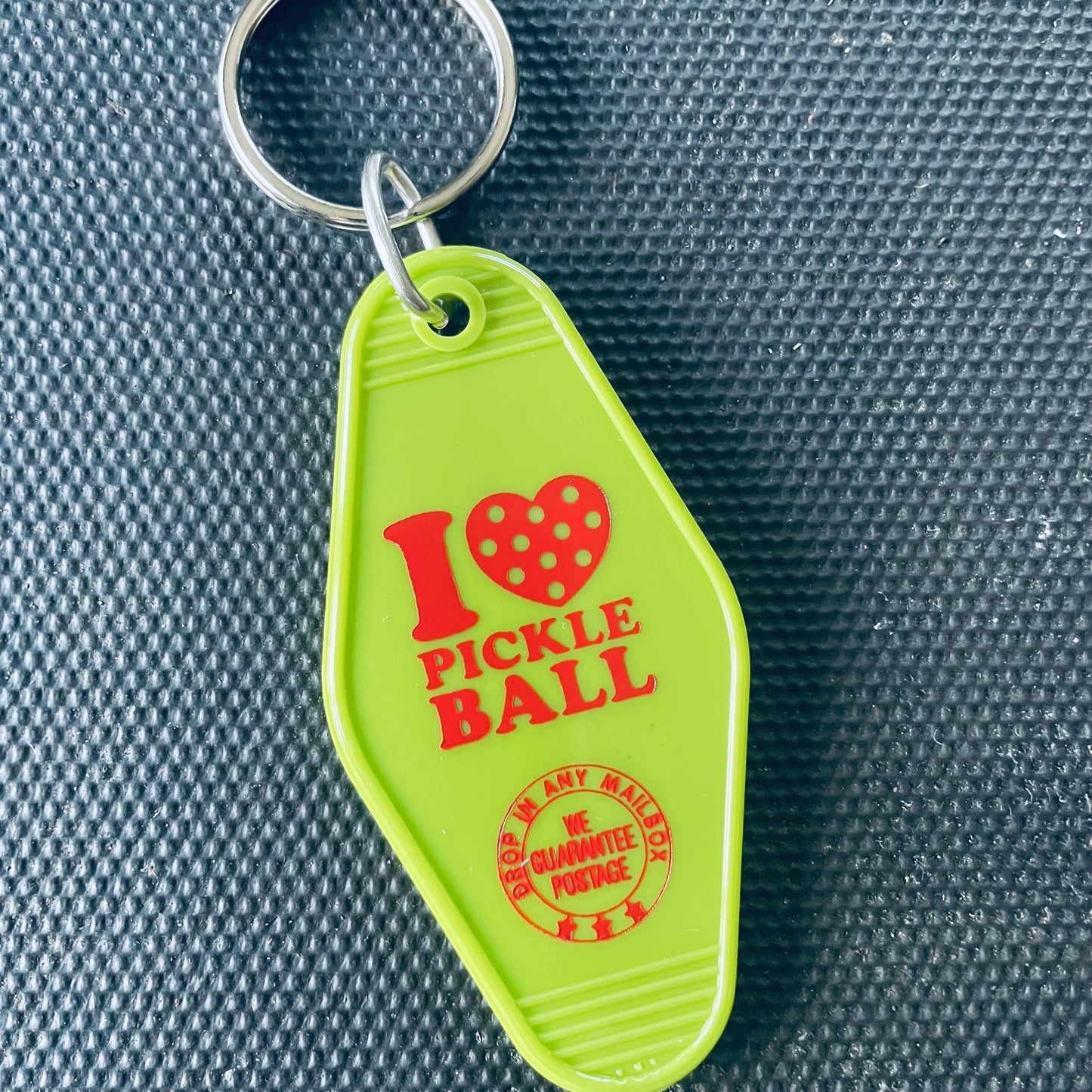 Motel Key Fob - I (Heart) Pickleball