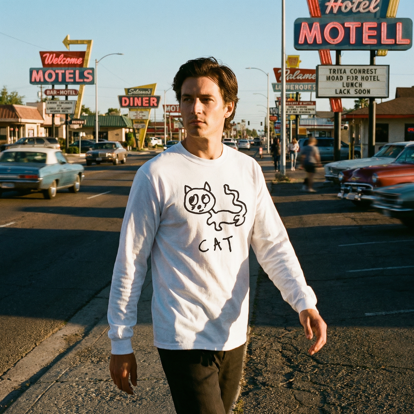 Cat - Long Sleeve Tee