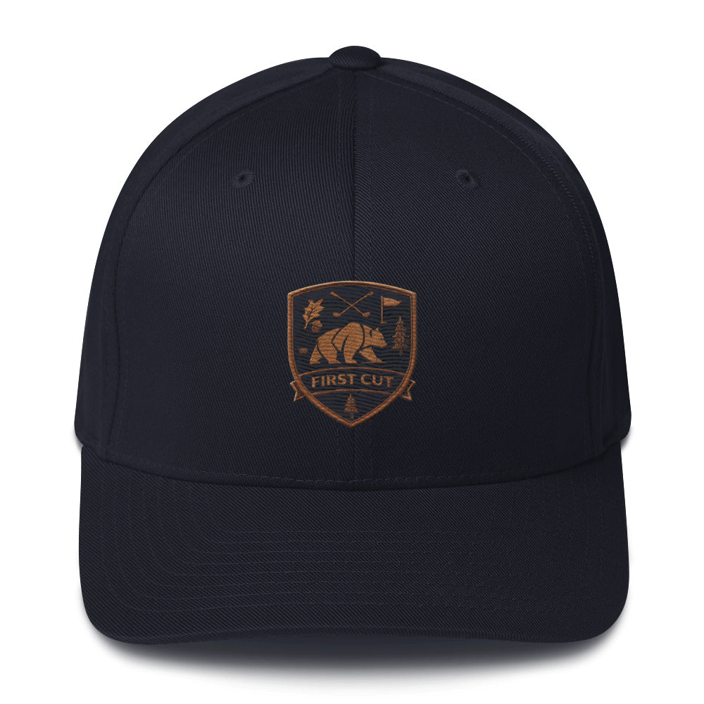 First Cut Crest Flex Fit Twill Cap