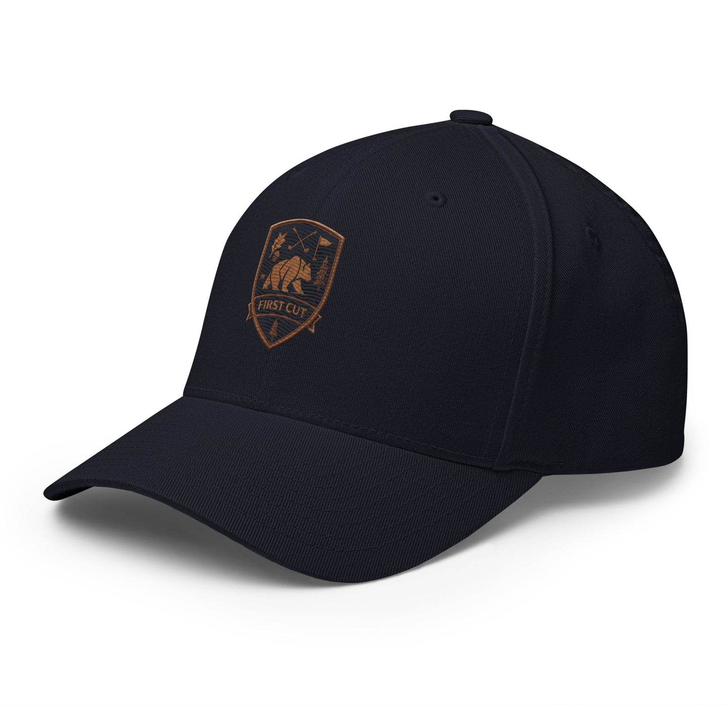 First Cut Crest Flex Fit Twill Cap