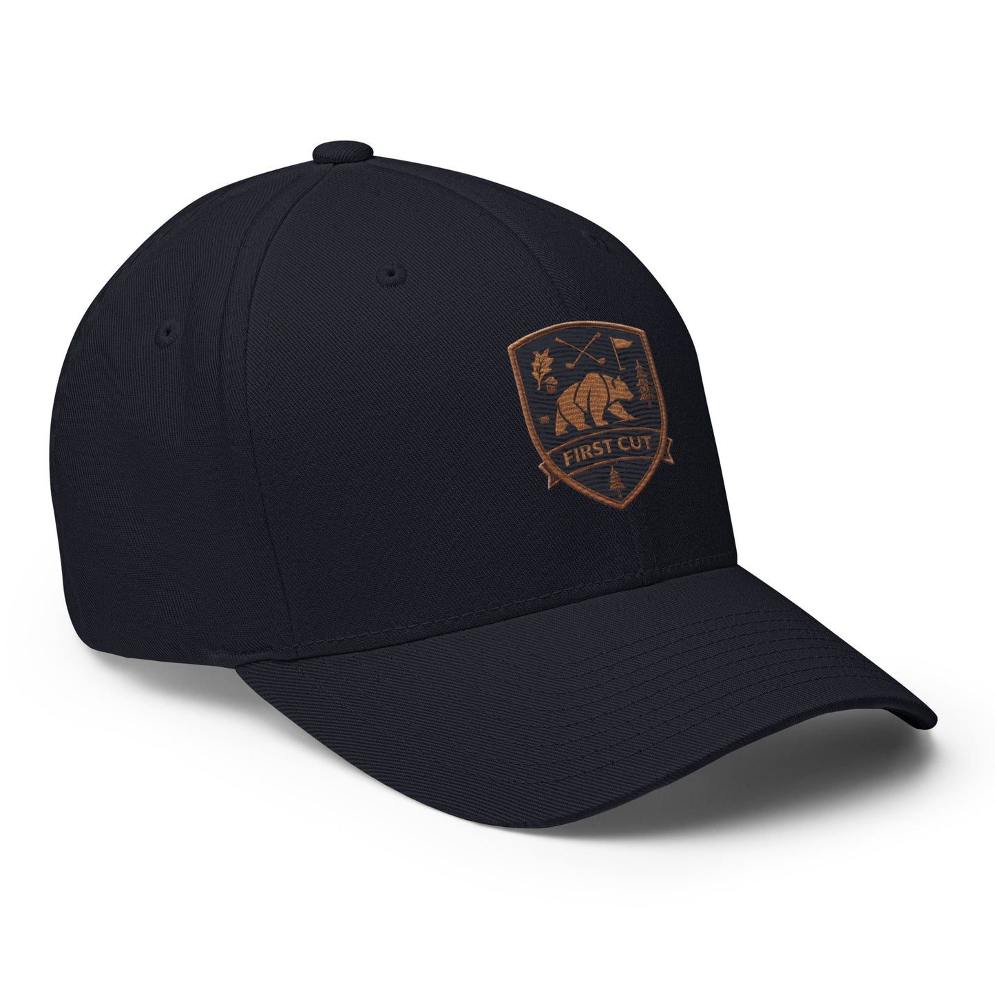 First Cut Crest Flex Fit Twill Cap