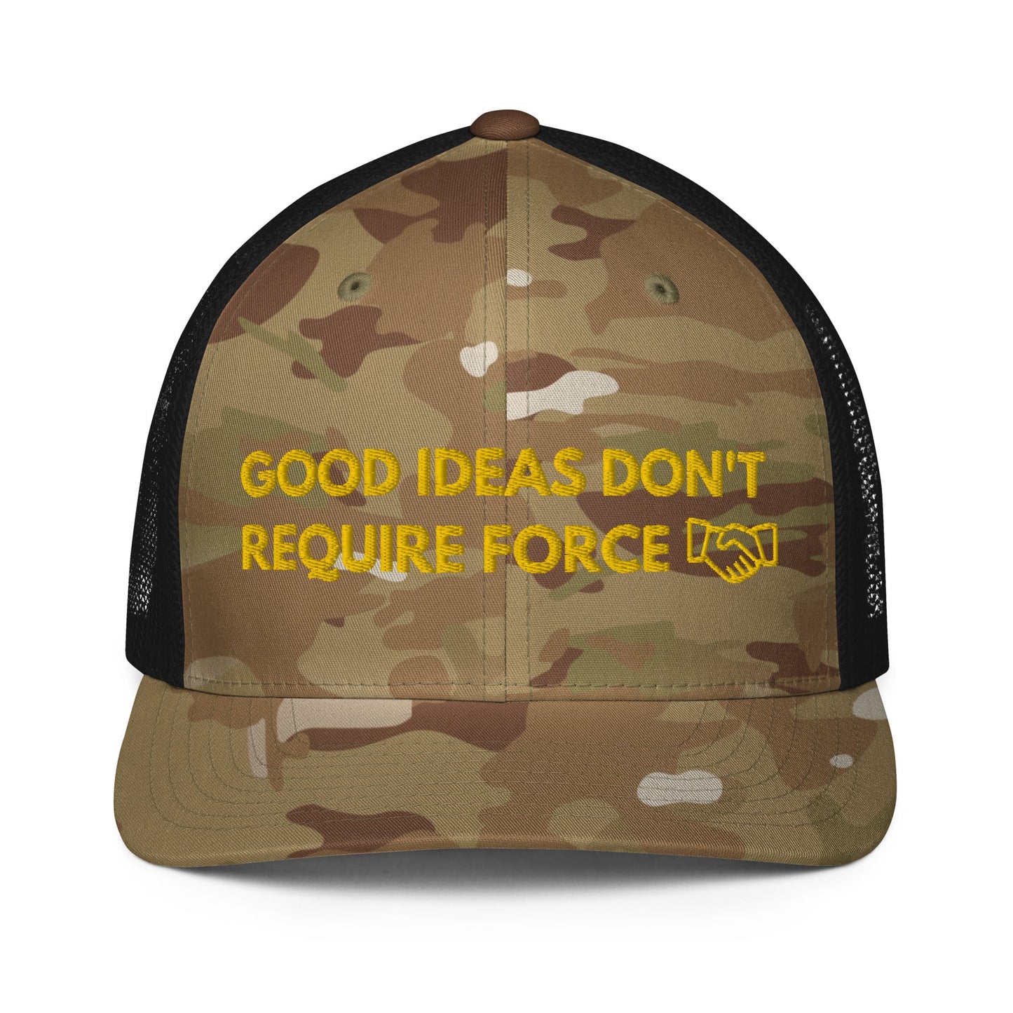 Good Ideas Don't Require Force Closed-back trucker cap