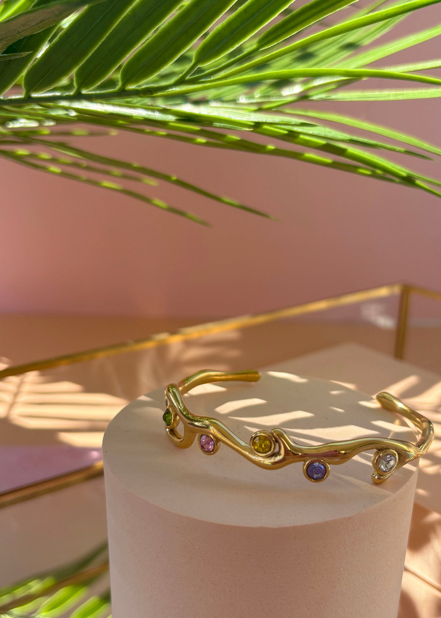 Estelle Crystal Adjustable Cuff Water Resistant