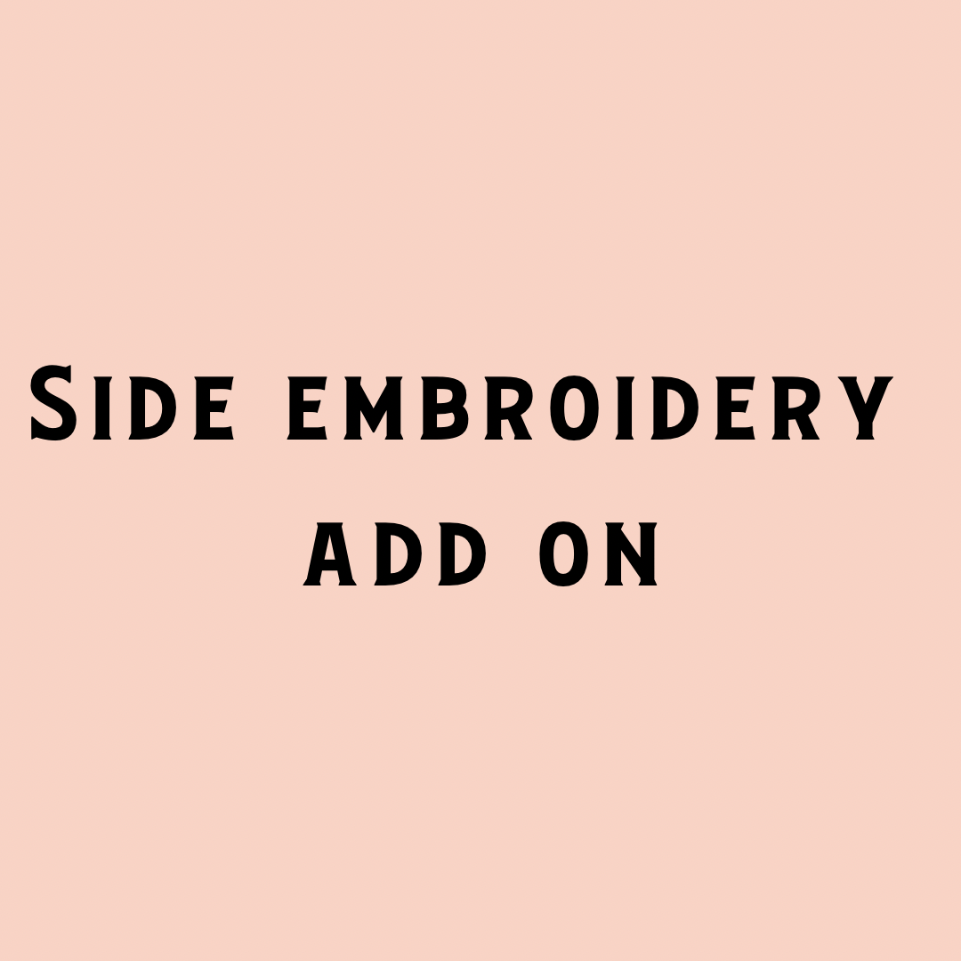 Custom Embroidered side/back add on- Trucker Hat