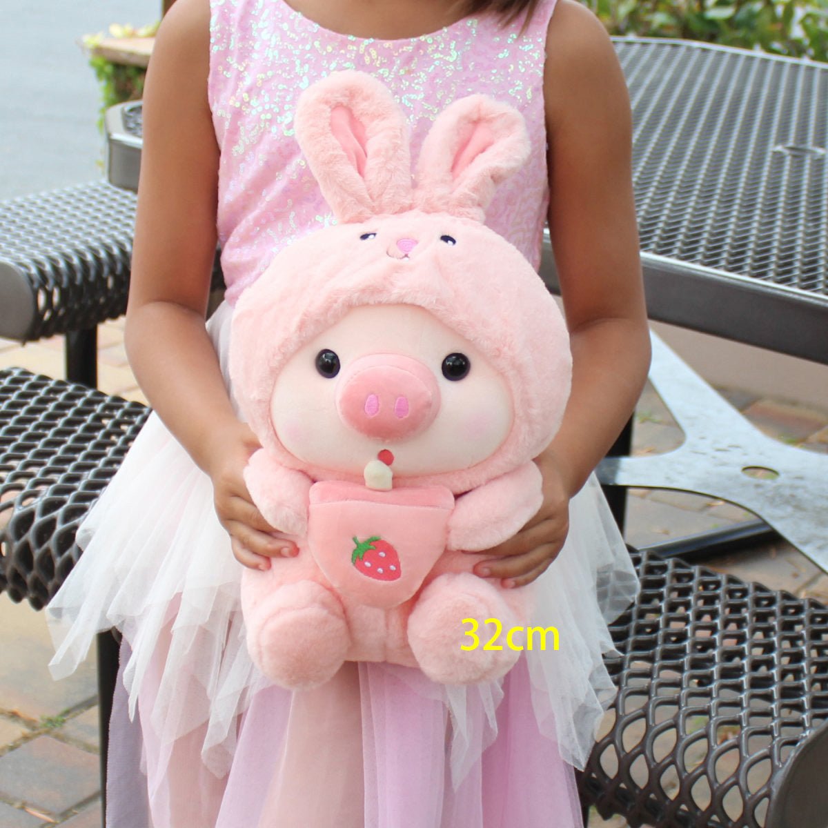 Cute Boba Tea Piggy Plush – Great Gift for All Ages