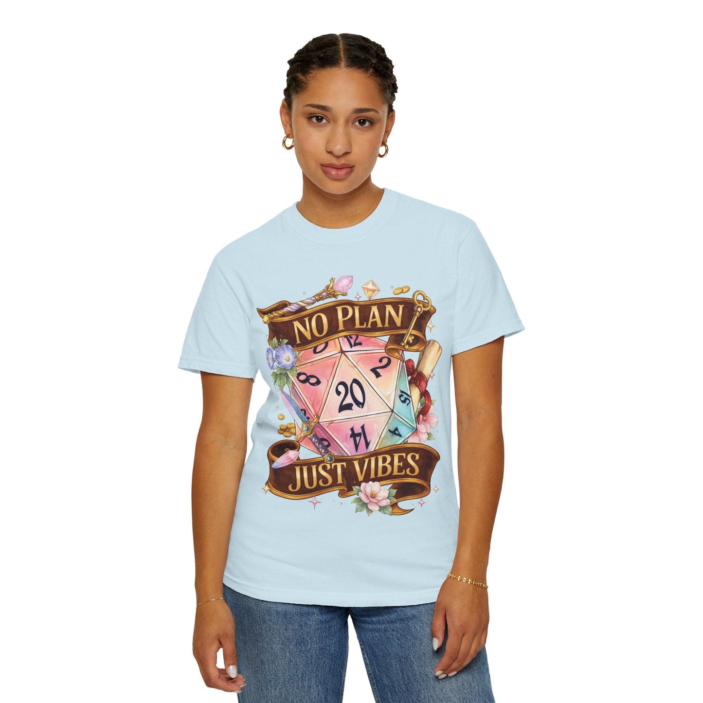 D&D Shirt No Plan Just Vibes - Comfort Colors