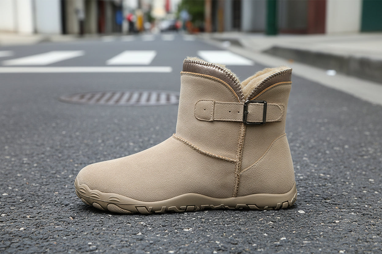 Unisex Warm Fleece-Lined Snow Boots – Anti-Slip Winter Boots