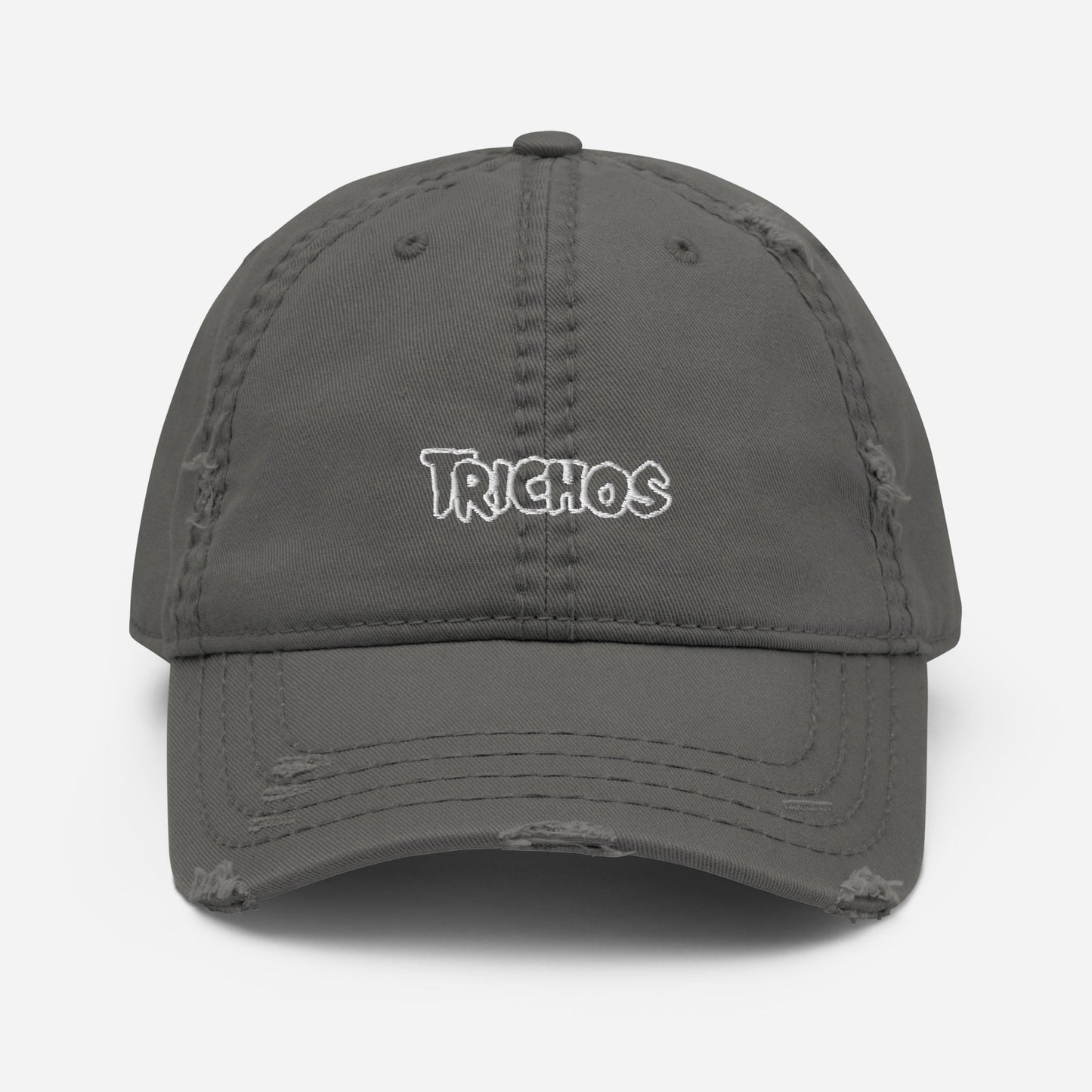 Trichos distressed dad hat