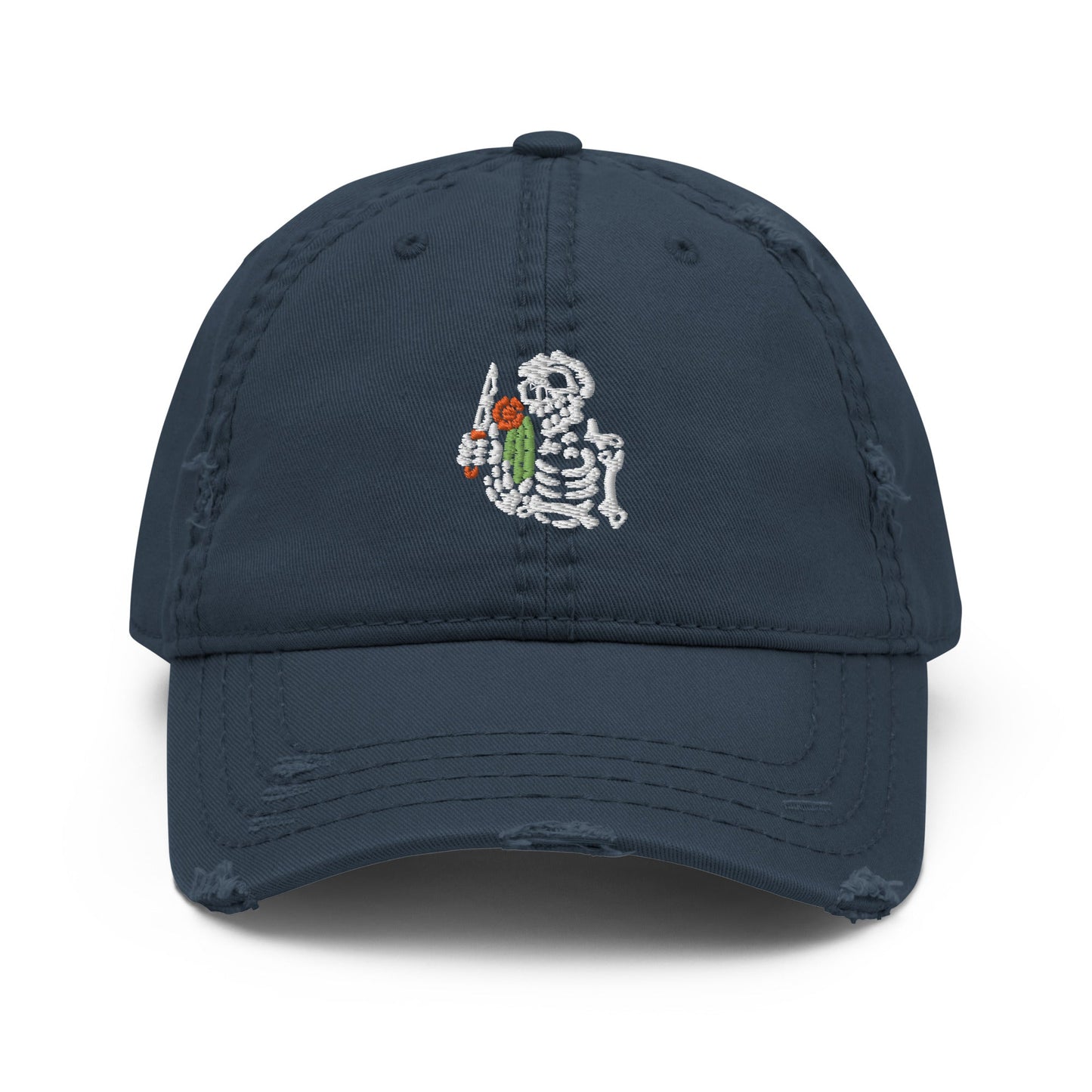 Lost Tag Skeleton Distressed Dad Hat