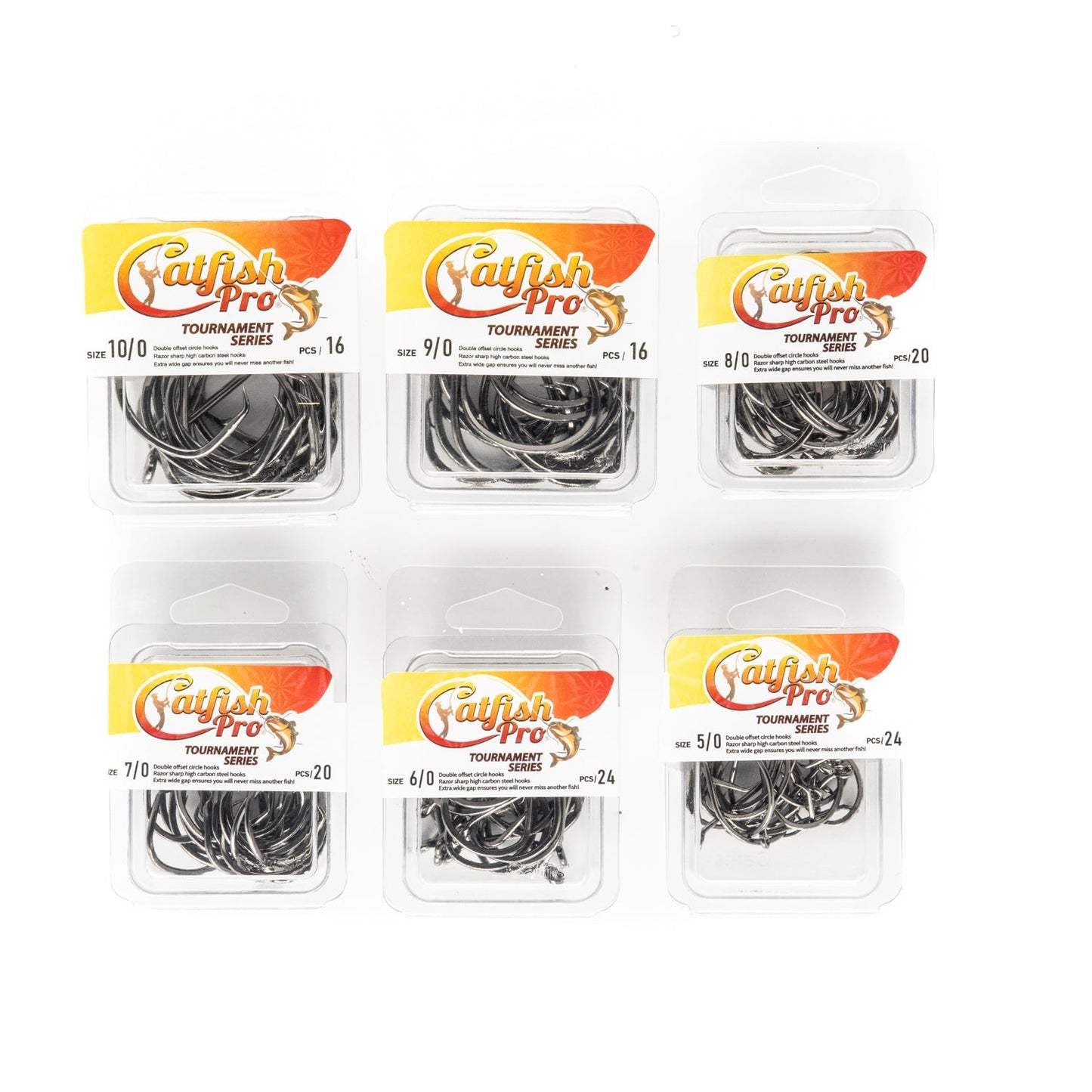 Double Offset Circle Hooks 10/0 - Value Pack