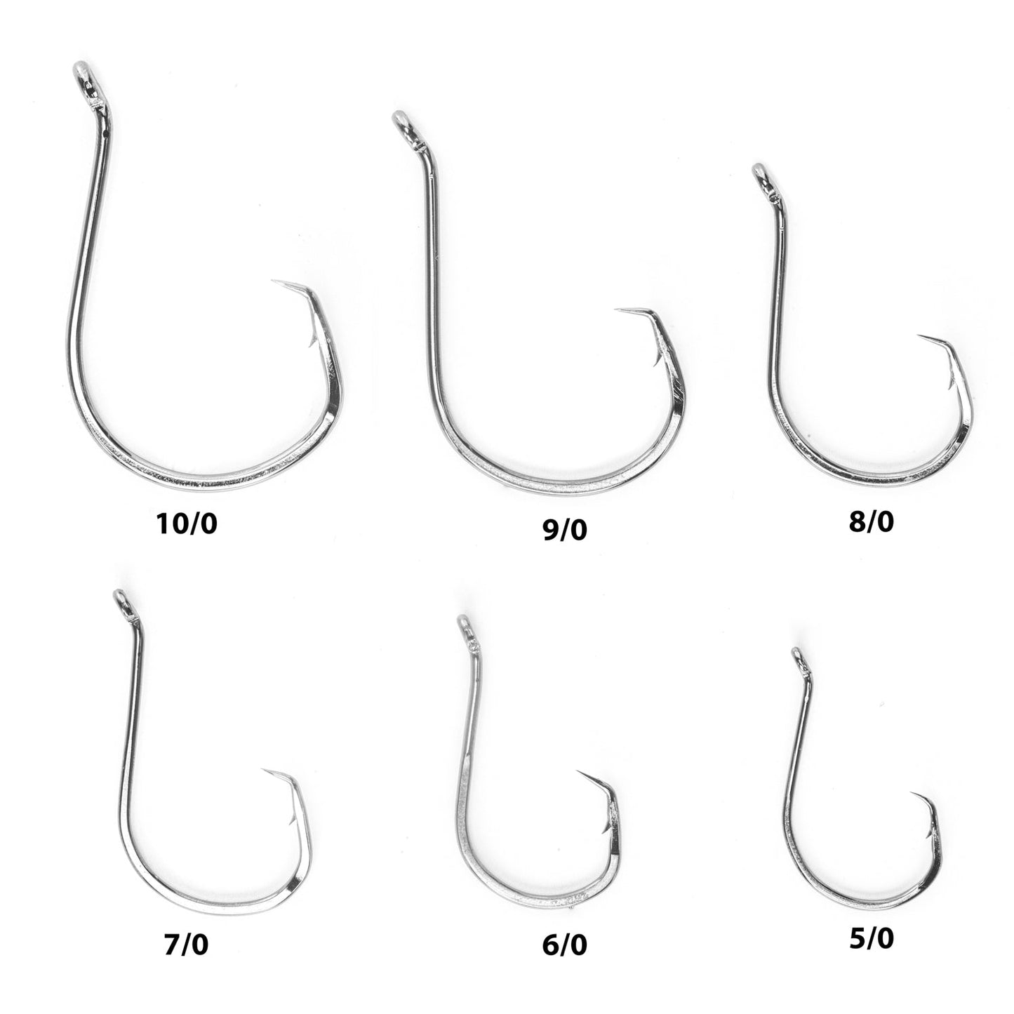 Double Offset Circle Hooks 10/0 - Value Pack