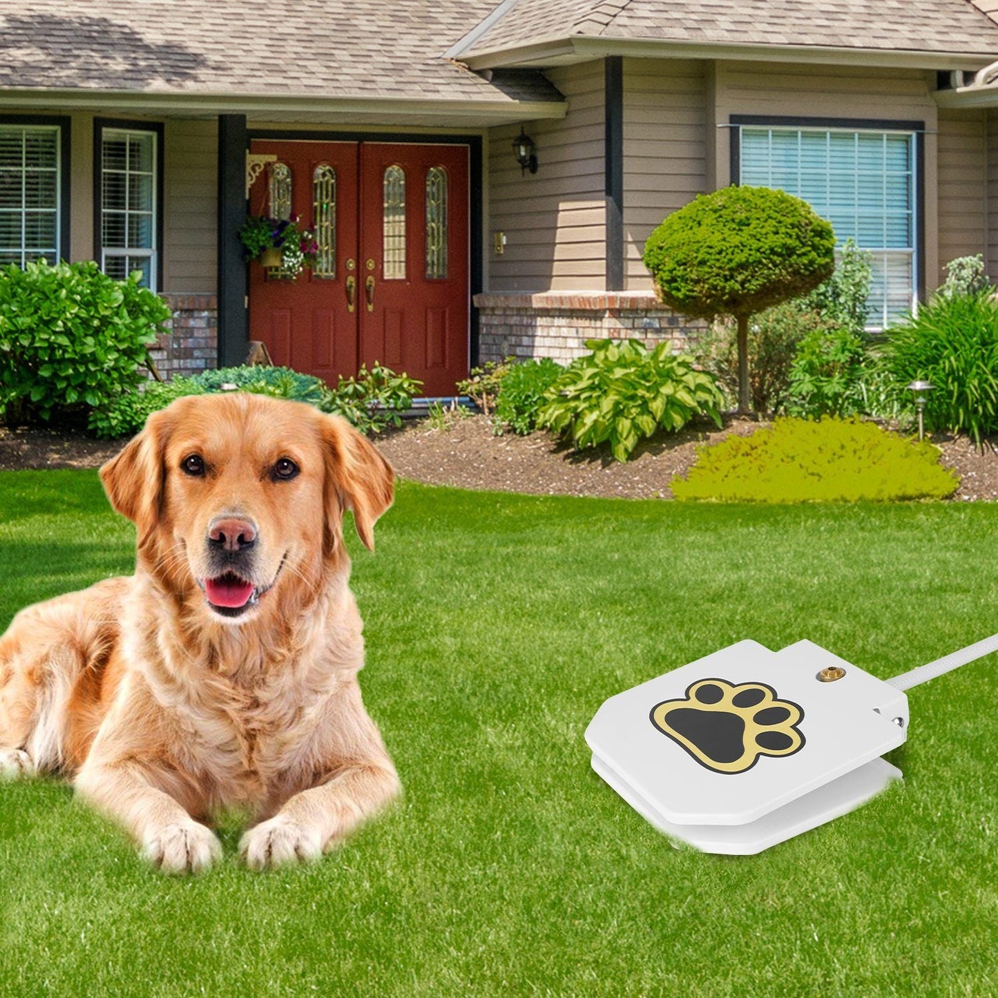Outdoor Dog Water Fountain Step-On Activated Pet Water Dispenser