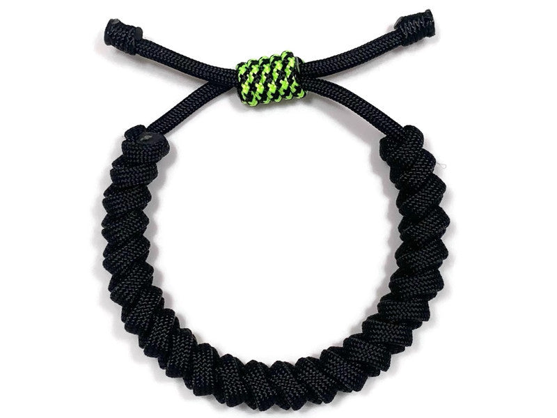 Engineered Jet Black and Electric Rope Bracelet