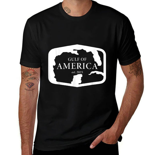 Gulf of 'Merica USA America Funny USA Flag Easy-care T-Shirt