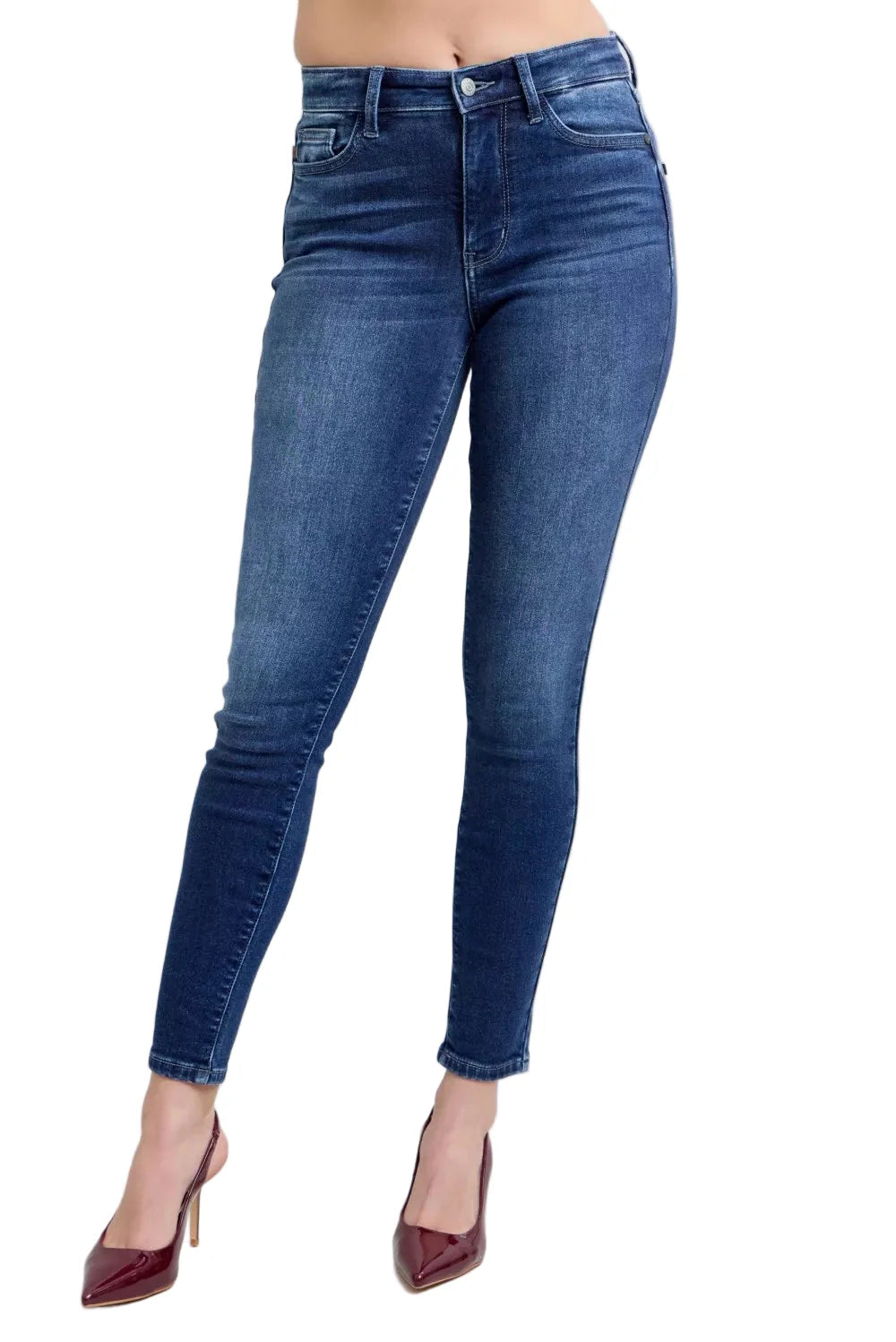 Judy Blue Full Size Washed Thermal Skinny Jeans Plus Size