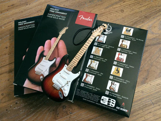 6” FENDER Gold Stratocaster Guitar Ornament